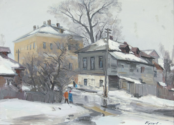 Улица Ивановская в Коломне, 2013, 50х70, холст, масло