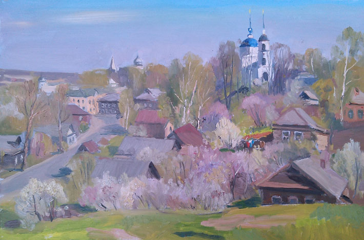 Весна в Переславле, 2014, 40х60, холст, масло