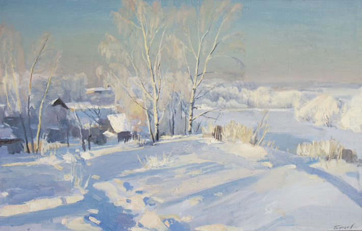 Мороз и солнце, 1994,  43х67. холст, масло